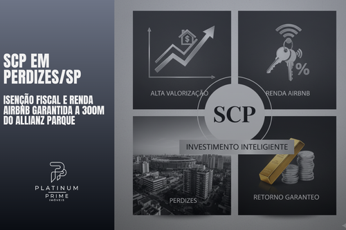 SCP em Perdizes/SP: Isenção Fiscal e Renda Airbnb Garantida a 300m do Allianz Parque