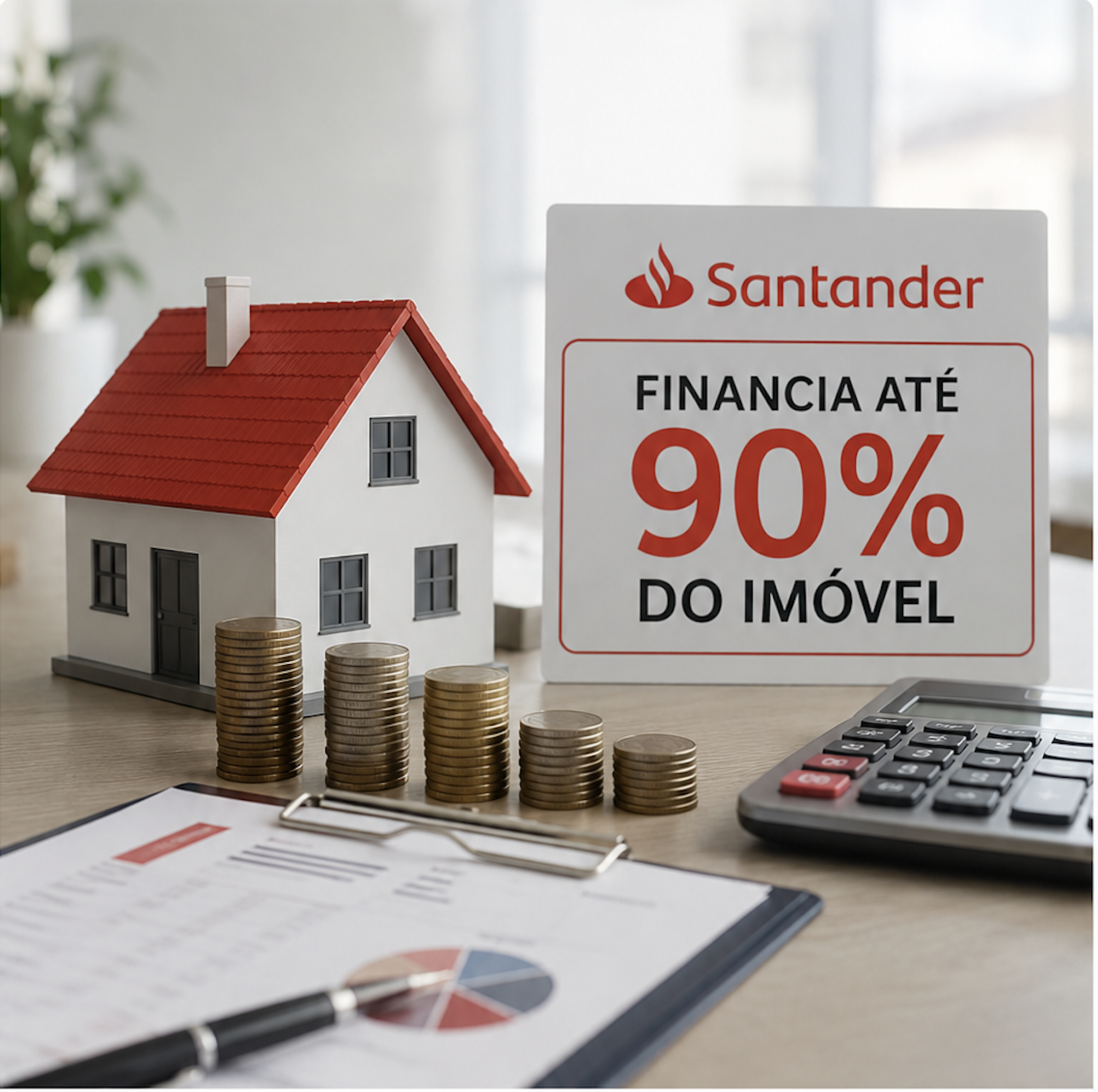 Santander volta a financiar 90% do imóvel: o que muda para quem quer comprar?