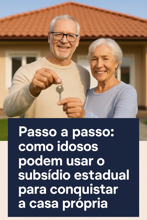 Passo a passo: como idosos podem usar o subsídio estadual para conquistar a casa própria