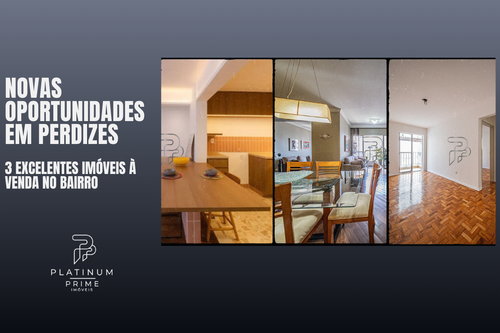 Novas oportunidades em Perdizes: 3 apartamentos exclusivos à venda com diferentes metragens
