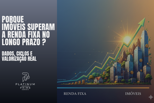 Por que imóveis superam a renda fixa no longo prazo? Dados, ciclos e valorização real