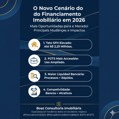🚀 O Novo Cenário do Financiamento Imobiliário em 2026: Mais Oportunidades para o Mercado!